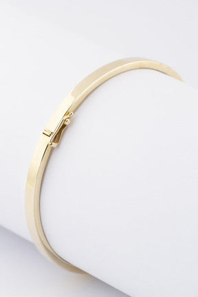Gold solid bangle