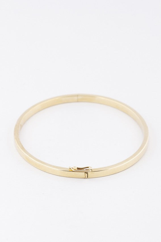 Gold solid bangle