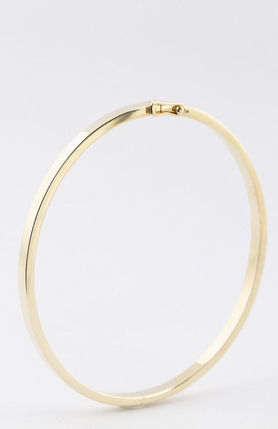 Gold solid bangle
