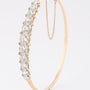 Antique gold bangle with old-cut diamonds