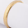 Gold engraved bangle