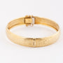 Gold engraved bangle