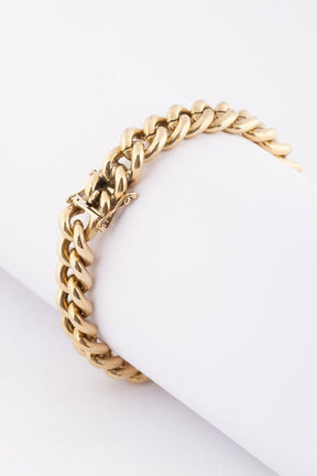 9 carat solid gourmet bracelet (Bwg)