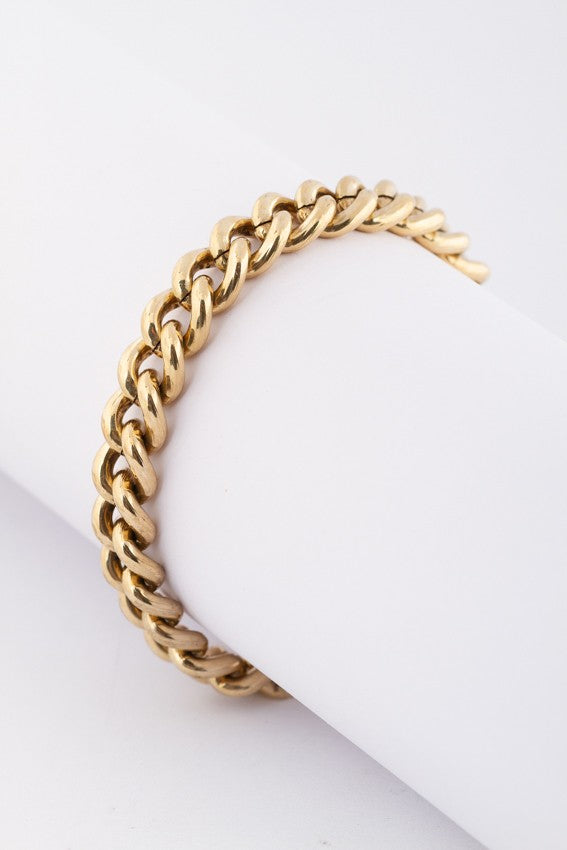 9 carat solid gourmet bracelet (Bwg)