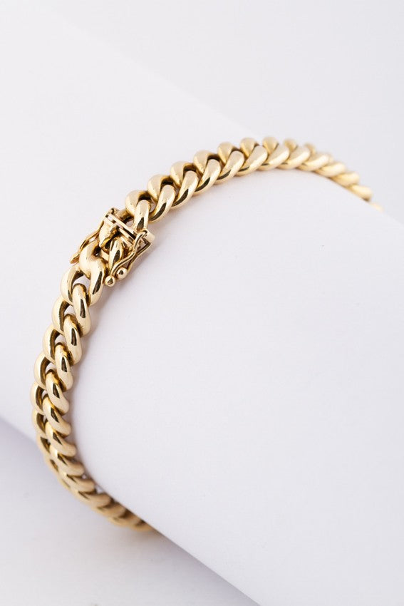 Oude gouden gourmet armband