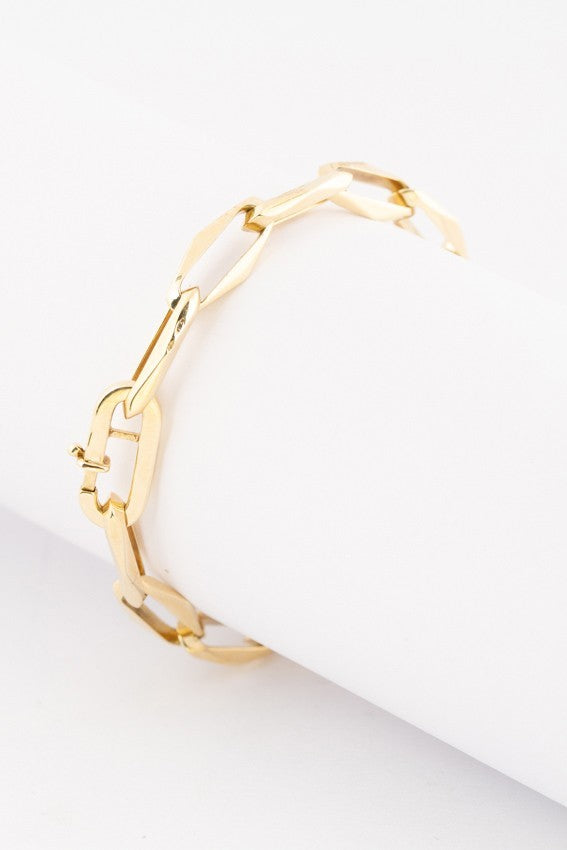 Gold close-4-ever link bracelet