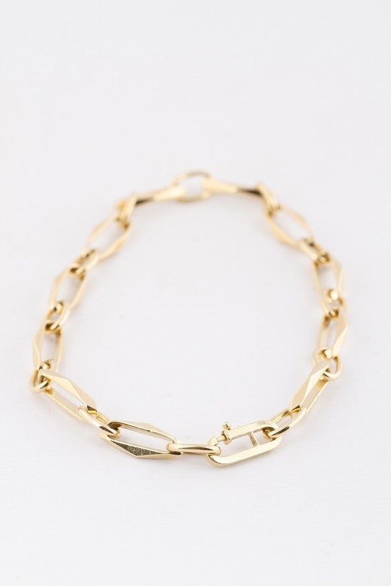 Gouden close-4-ever schakel armband