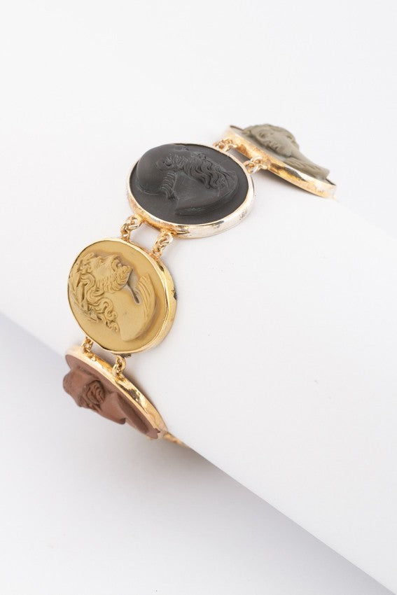 Lava cameo link bracelet (Bwg)