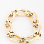 White/yellow gold link bracelet