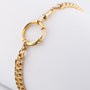 Gold watch chain/bracelet with gold eye spring