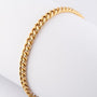 Gold watch chain/bracelet with gold eye spring