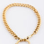 Gold watch chain/bracelet with gold eye spring