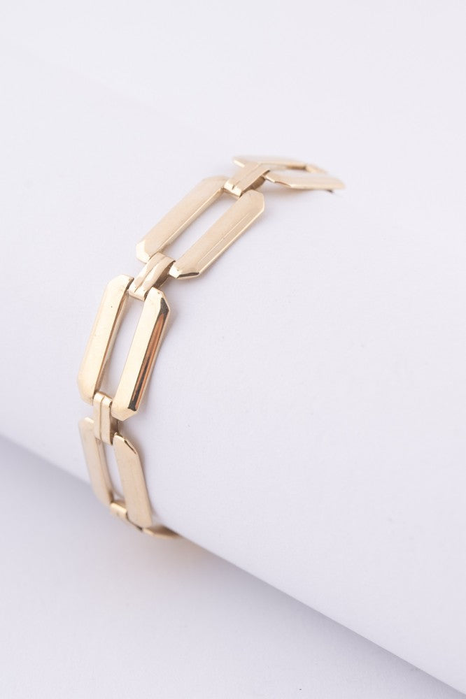 Old gold link bracelet