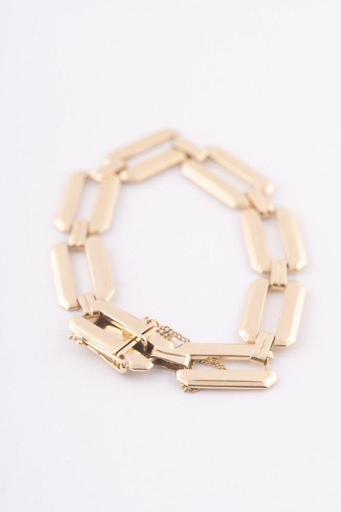 Old gold link bracelet