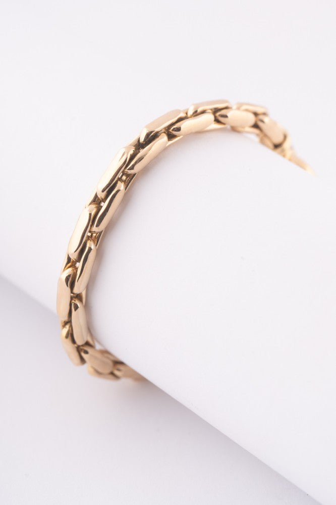 Gold link bracelet