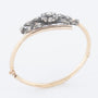 Antique gold bangle with rose-cut diamonds