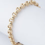 White/yellow gold jasseron bracelet