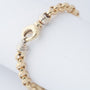 White/yellow gold jasseron bracelet
