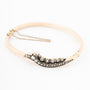 Antique gold bangle with rose-cut diamonds set in silver
