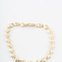Solid gold shell link bracelet