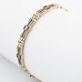 White/yellow gold link bracelet