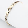 White/yellow gold link bracelet