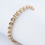 White/yellow gold link bracelet