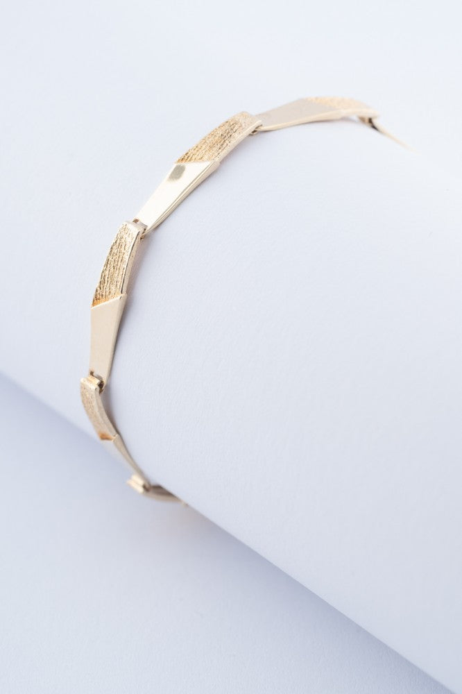 Gouden schakel armband