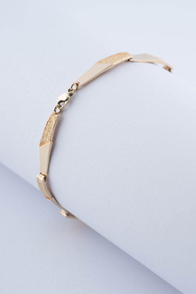 Gouden schakel armband