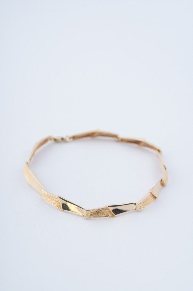 Gouden schakel armband