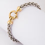 White/yellow gold link bracelet