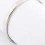 White gold bangle bracelet