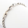 White gold braided bracelet