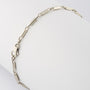 White gold link bracelet