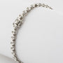 White gold tennis bracelet with diamonds