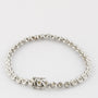 White gold tennis bracelet with diamonds