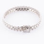 White gold link bracelet