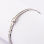 Wit gouden armband met 11 diamanten