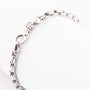 White gold link bracelet