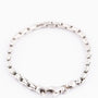 White gold link bracelet