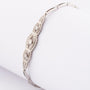 Antique white gold Art Deco bracelet with brilliant and diamond