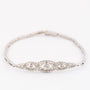 Antique white gold Art Deco bracelet with brilliant and diamond