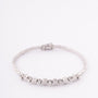 White gold bracelet with 7 diamonds