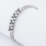 White gold bracelet with sapphires and diamonds