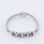 White gold bracelet with sapphires and diamonds