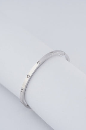 White gold Love Bracelet with diamonds from Cartier