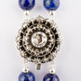 Lapis lazuli bracelet with antique clasp