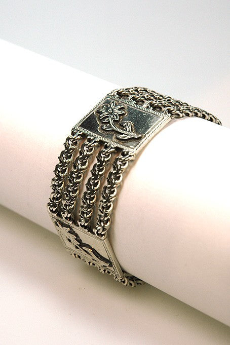 Silver link bracelet