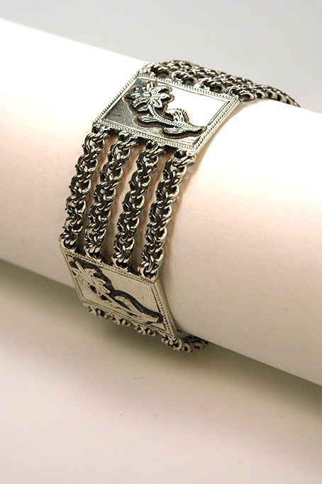 Silver link bracelet
