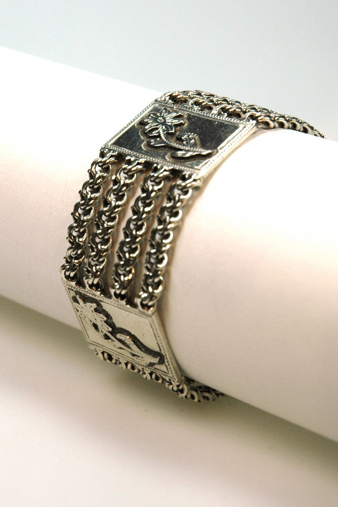 Silver link bracelet